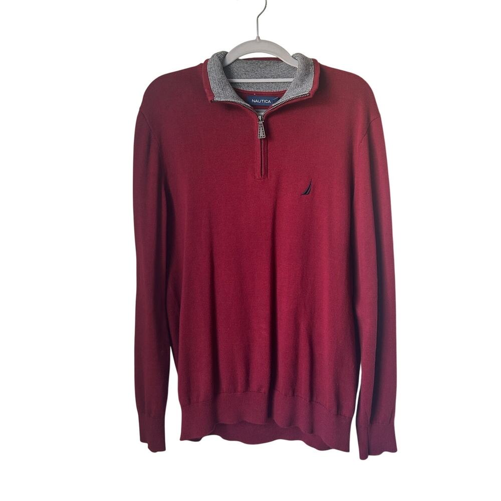 Men's Nautica Half Zip Sweater - Medium